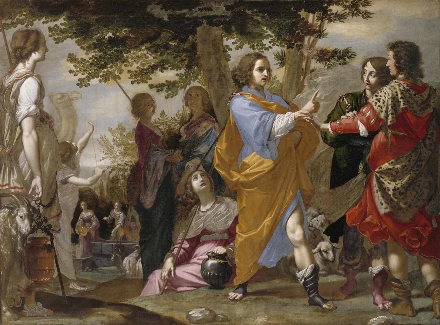 Dadini Cesare - Mosè difende le figlie di Jethro